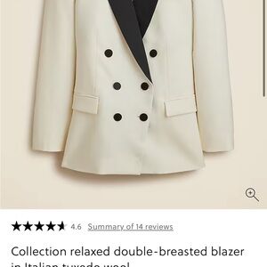 J. Crew Women's Italian wool tuxedo jacket